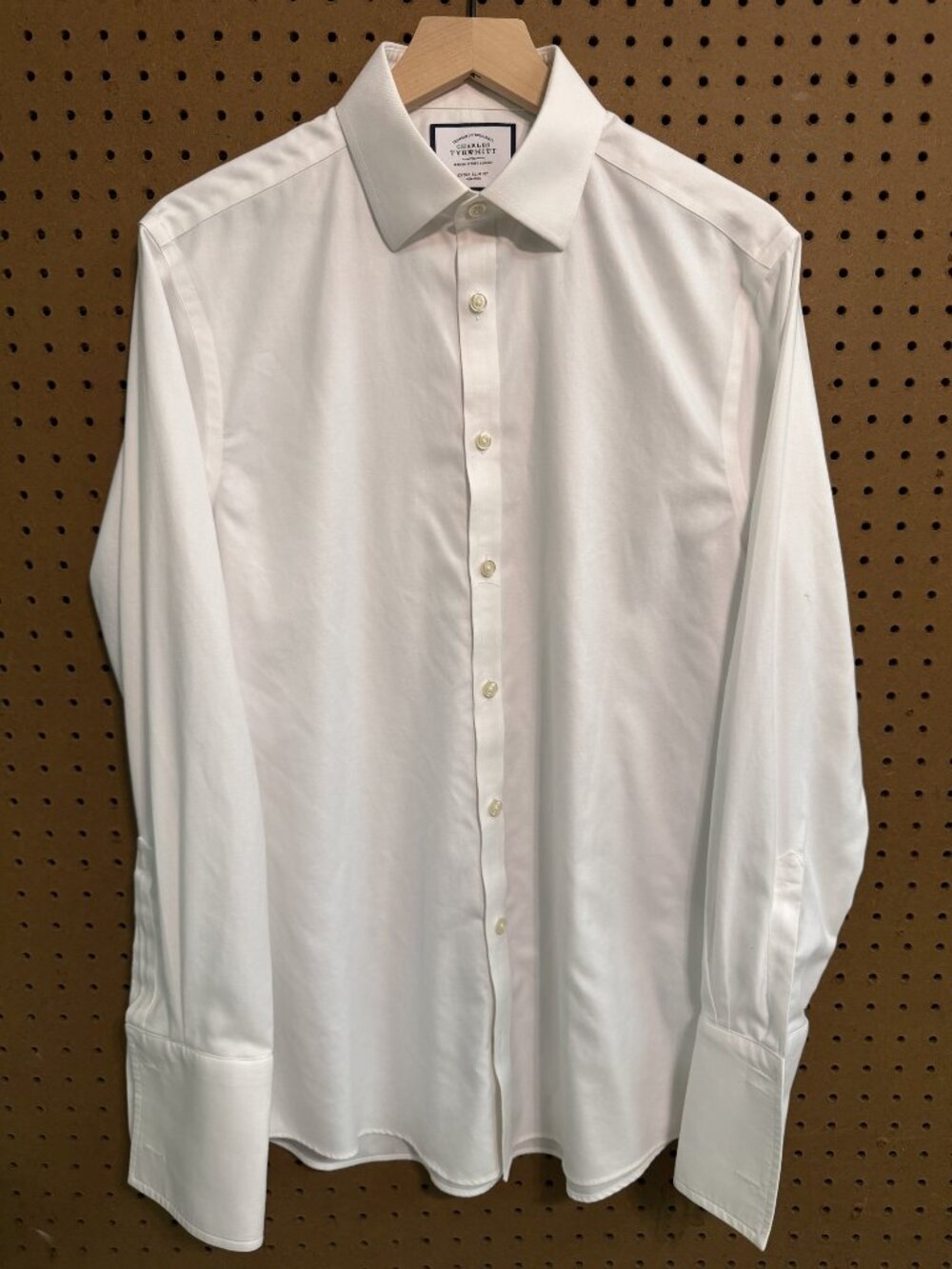 Charles Tyrwhitt Extra Slim Fit French Cuff Non-Iron Dress Shirt White 15.5 33